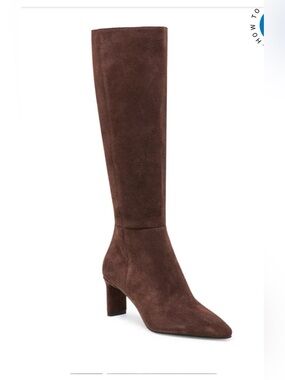 Dolce Vita Brown Suede Over-the-Knee Block Heel Boot